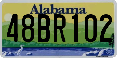 AL license plate 48BR102