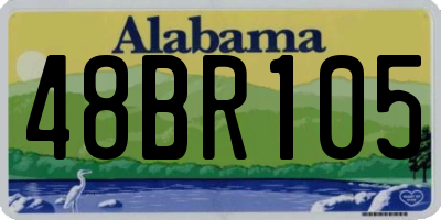 AL license plate 48BR105
