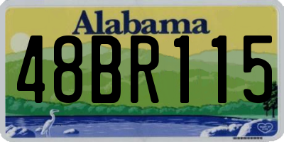 AL license plate 48BR115