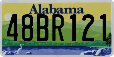AL license plate 48BR121