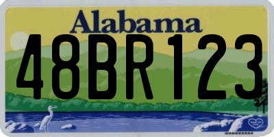 AL license plate 48BR123