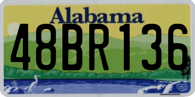 AL license plate 48BR136