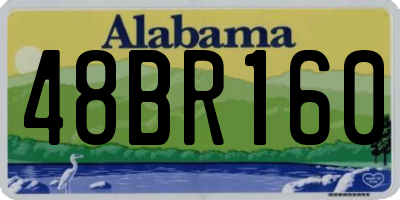 AL license plate 48BR160