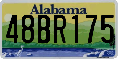 AL license plate 48BR175