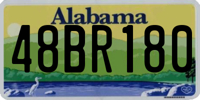 AL license plate 48BR180