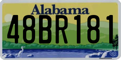 AL license plate 48BR181