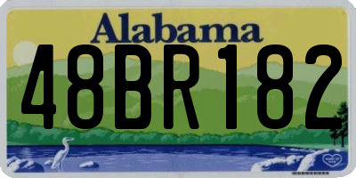 AL license plate 48BR182