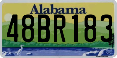 AL license plate 48BR183