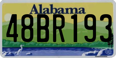 AL license plate 48BR193