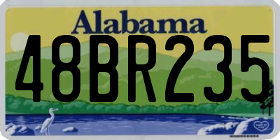 AL license plate 48BR235