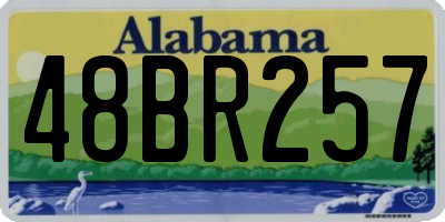 AL license plate 48BR257