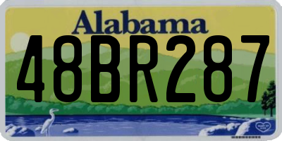 AL license plate 48BR287