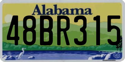 AL license plate 48BR315