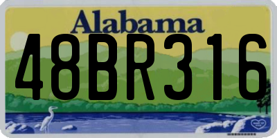 AL license plate 48BR316
