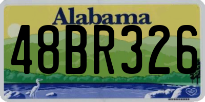 AL license plate 48BR326
