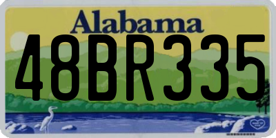 AL license plate 48BR335