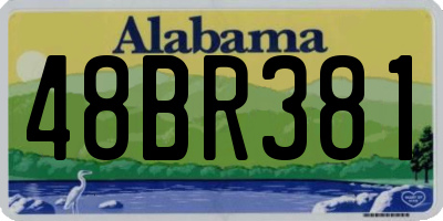 AL license plate 48BR381