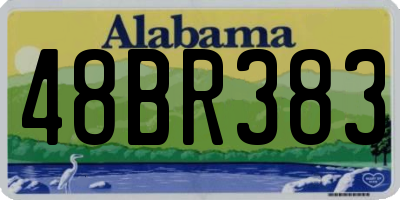 AL license plate 48BR383