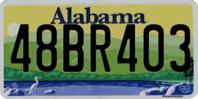 AL license plate 48BR403