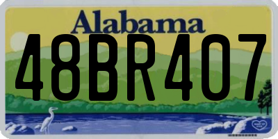 AL license plate 48BR407