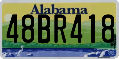AL license plate 48BR418