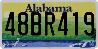 AL license plate 48BR419