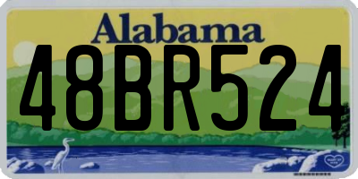 AL license plate 48BR524