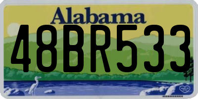 AL license plate 48BR533