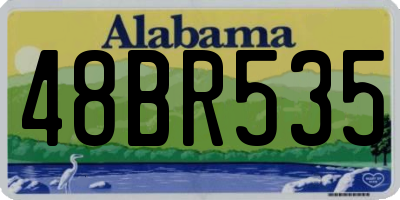 AL license plate 48BR535