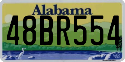 AL license plate 48BR554