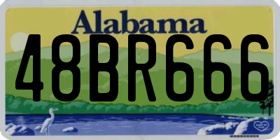 AL license plate 48BR666