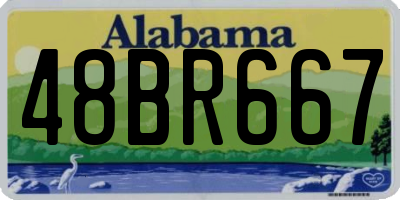 AL license plate 48BR667