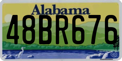 AL license plate 48BR676