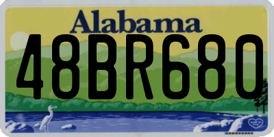 AL license plate 48BR680