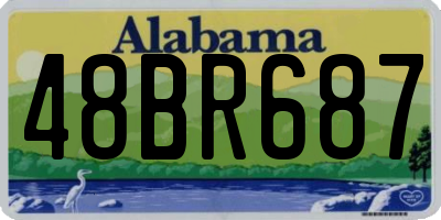 AL license plate 48BR687