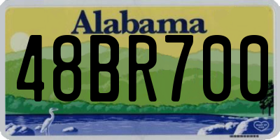 AL license plate 48BR700