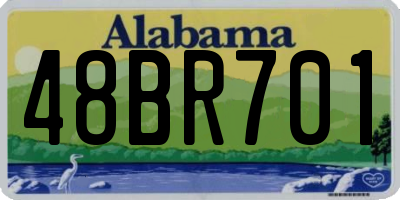 AL license plate 48BR701