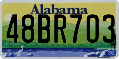 AL license plate 48BR703