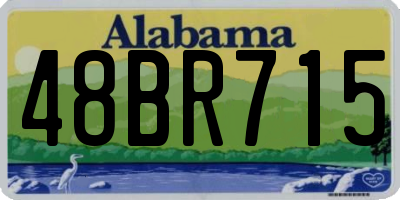 AL license plate 48BR715
