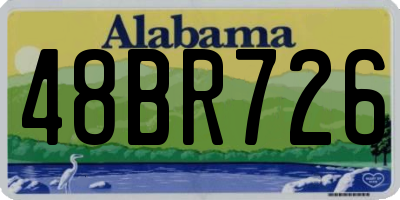 AL license plate 48BR726