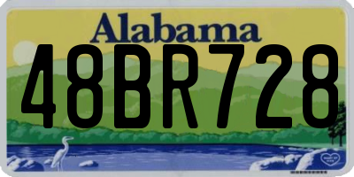 AL license plate 48BR728