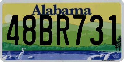 AL license plate 48BR731