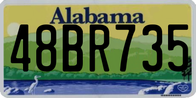 AL license plate 48BR735
