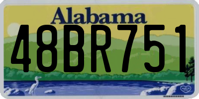 AL license plate 48BR751