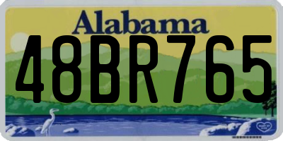 AL license plate 48BR765