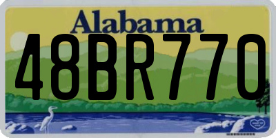 AL license plate 48BR770
