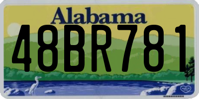AL license plate 48BR781