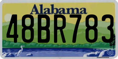 AL license plate 48BR783