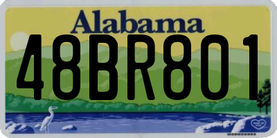 AL license plate 48BR801