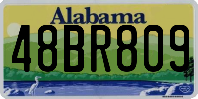 AL license plate 48BR809